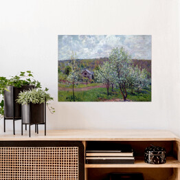 Plakat Alfred Sisley "Wiosna w pobliżu Paryża" - reprodukcja