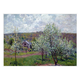 Plakat samoprzylepny Alfred Sisley "Wiosna w pobliżu Paryża" - reprodukcja