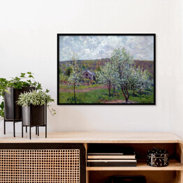Plakat w ramie Alfred Sisley "Wiosna w pobliżu Paryża" - reprodukcja