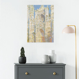 Plakat samoprzylepny Claude Monet "Katedra w Rouen w słońcu" - reprodukcja