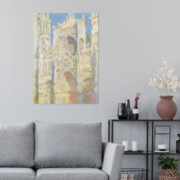Plakat samoprzylepny Claude Monet "Katedra w Rouen w słońcu" - reprodukcja