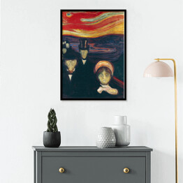 Plakat w ramie Edvard Munch "Niepokój" - reprodukcja