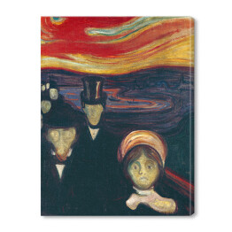 Obraz na płótnie Edvard Munch "Niepokój" - reprodukcja