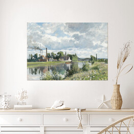 Plakat Camille Pissarro Rzeka Oise w pobliżu Pontoise. Reprodukcja