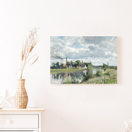 Obraz na płótnie Camille Pissarro Rzeka Oise w pobliżu Pontoise. Reprodukcja