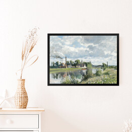 Obraz w ramie Camille Pissarro Rzeka Oise w pobliżu Pontoise. Reprodukcja