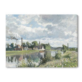 Obraz na płótnie Camille Pissarro Rzeka Oise w pobliżu Pontoise. Reprodukcja
