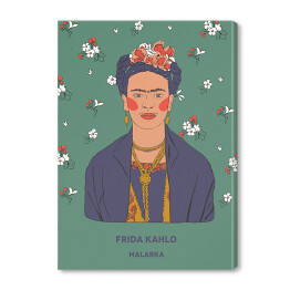 Obraz na płótnie Frida Kahlo - inspirujące kobiety - ilustracja