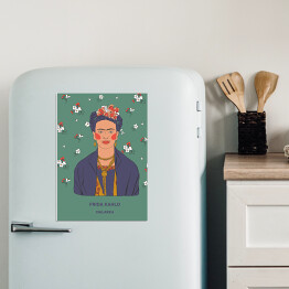 Magnes dekoracyjny Frida Kahlo - inspirujące kobiety - ilustracja