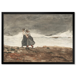 Plakat w ramie Winslow Homer. Niebezpieczeństwo. Reprodukcja