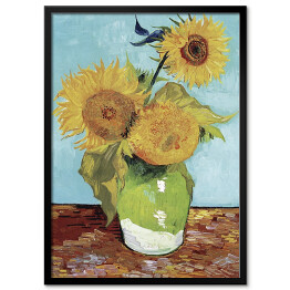 Obraz klasyczny Vincent van Gogh Trzy słoneczniki w wazonie. Reprodukcja