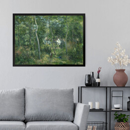 Obraz w ramie Camille Pissarro Skraj lasu w pobliżu L'Hermitage, Pontoise. Reprodukcja