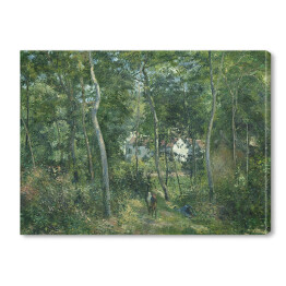 Obraz na płótnie Camille Pissarro Skraj lasu w pobliżu L'Hermitage, Pontoise. Reprodukcja