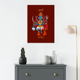 Plakat samoprzylepny Kali - mitologia hinduska