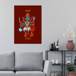 Plakat Kali - mitologia hinduska