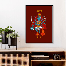 Plakat w ramie Kali - mitologia hinduska