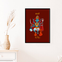 Plakat w ramie Kali - mitologia hinduska