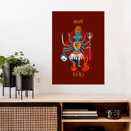 Plakat samoprzylepny Kali - mitologia hinduska
