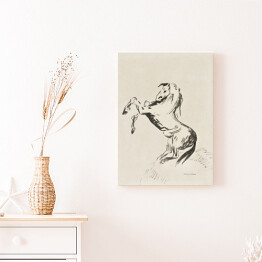 Obraz na płótnie Odilon Redon Skaczący koń na chmurach (Pegasus). Reprodukcja