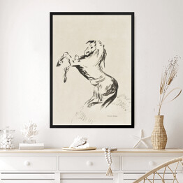 Obraz w ramie Odilon Redon Skaczący koń na chmurach (Pegasus). Reprodukcja