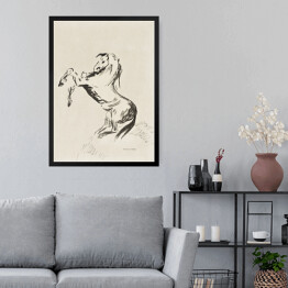 Obraz w ramie Odilon Redon Skaczący koń na chmurach (Pegasus). Reprodukcja