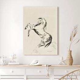 Obraz na płótnie Odilon Redon Skaczący koń na chmurach (Pegasus). Reprodukcja