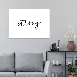 Plakat Klasyczna typografia - "strong"
