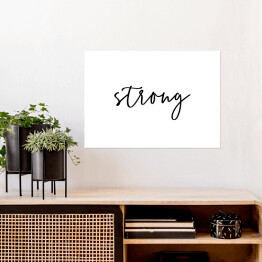 Plakat Klasyczna typografia - "strong"
