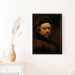 Obraz w ramie Rembrandt "Autoportret" - reprodukcja