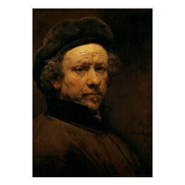 Plakat samoprzylepny Rembrandt "Autoportret" - reprodukcja