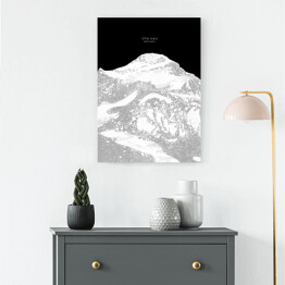 Obraz na płótnie Cho Oyu - minimalistyczne szczyty górskie