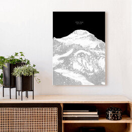 Obraz na płótnie Cho Oyu - minimalistyczne szczyty górskie