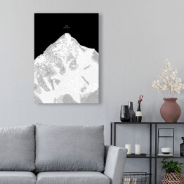 Obraz klasyczny K2 - minimalistyczne szczyty górskie