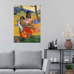 Plakat samoprzylepny Paul Gauguin Na Fe Faaipopio. Kiedy mnie poślubisz. Reprodukcja