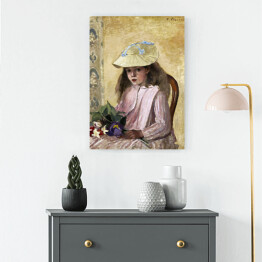 Obraz klasyczny Camille Pissarro Portret córki artysty. Reprodukcja