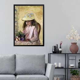 Obraz w ramie Camille Pissarro Portret córki artysty. Reprodukcja