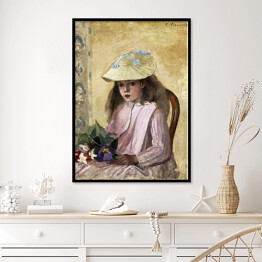 Plakat w ramie Camille Pissarro Portret córki artysty. Reprodukcja
