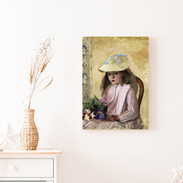 Obraz klasyczny Camille Pissarro Portret córki artysty. Reprodukcja