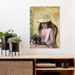 Plakat samoprzylepny Camille Pissarro Portret córki artysty. Reprodukcja