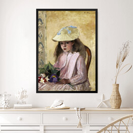 Obraz w ramie Camille Pissarro Portret córki artysty. Reprodukcja