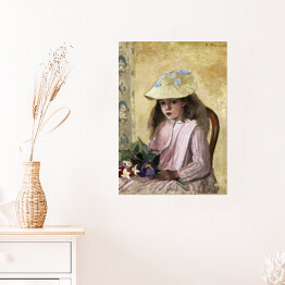 Plakat samoprzylepny Camille Pissarro Portret córki artysty. Reprodukcja