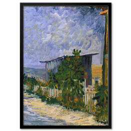 Plakat w ramie Vincent van Gogh Schronisko na Montmartre. Reprodukcja