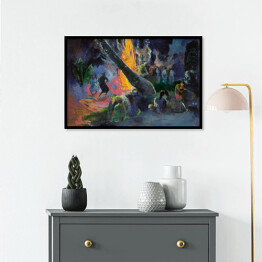 Plakat w ramie Paul Gauguin "Upa Upa (Taniec Ognia)" - reprodukcja