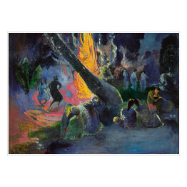 Plakat samoprzylepny Paul Gauguin "Upa Upa (Taniec Ognia)" - reprodukcja
