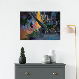 Plakat Paul Gauguin "Upa Upa (Taniec Ognia)" - reprodukcja