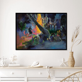Plakat w ramie Paul Gauguin "Upa Upa (Taniec Ognia)" - reprodukcja