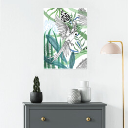 Plakat Papuga w dżungli