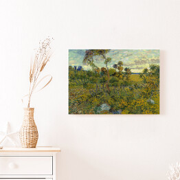 Obraz na płótnie Vincent van Gogh Zachód słońca na Montmajour. Reprodukcja