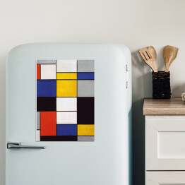 Magnes dekoracyjny Piet Mondrian Composition A Reprodukcja
