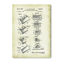Obraz na płótnie G. K. Christiansen - patenty na rycinach vintage - 3